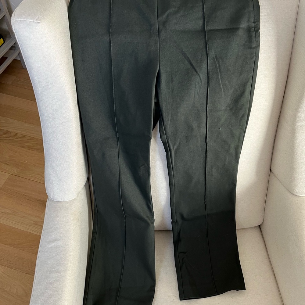 LOFT Green Dress Pants Tailored Sleek Design